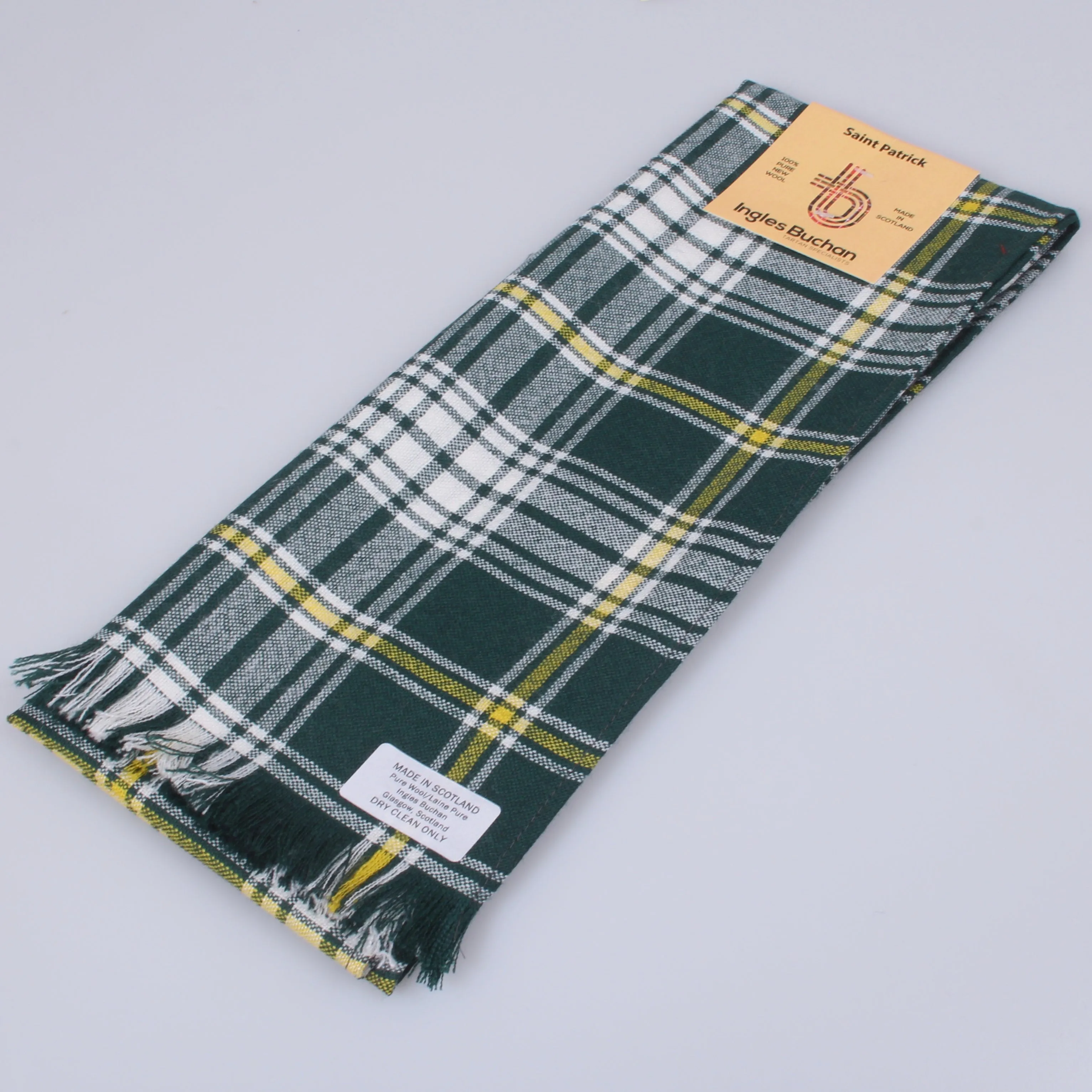 Wool Scarf in Saint Patrick Tartan