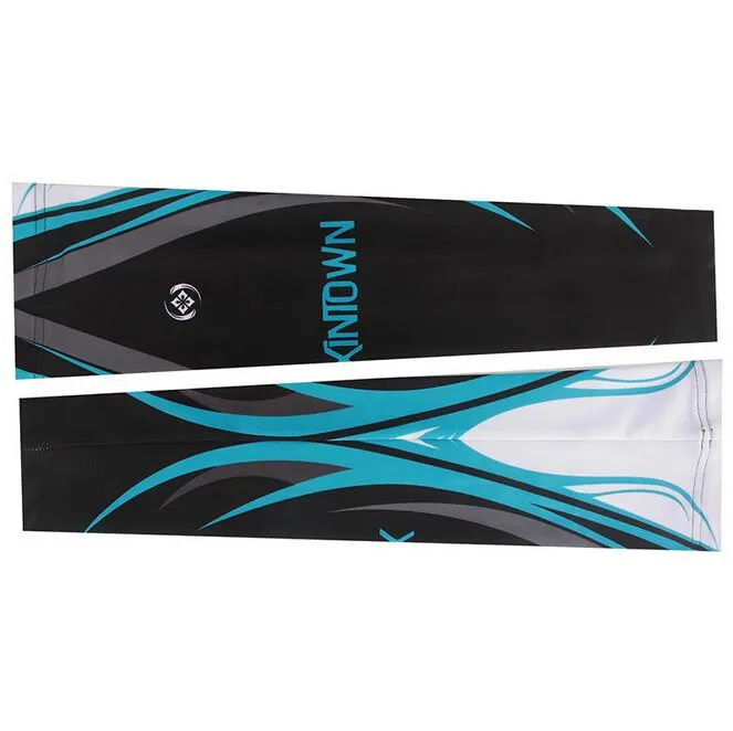 XINTOWN Black Blue Cycling Arm Warmers