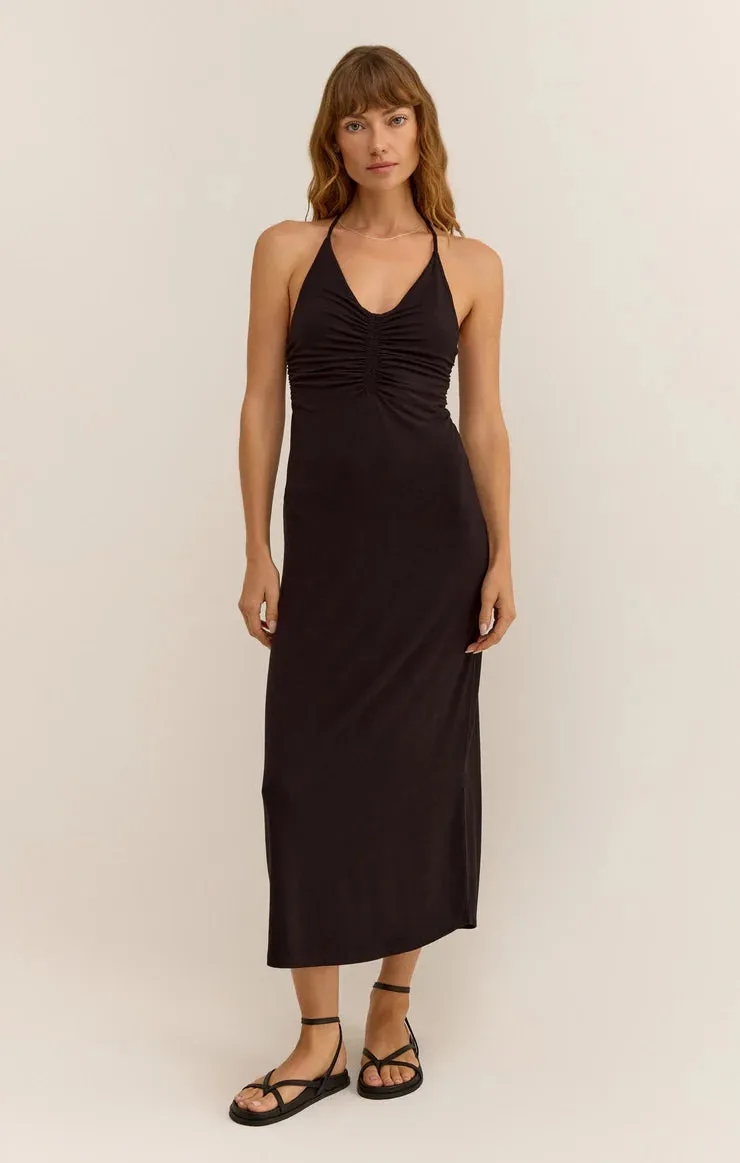 Z SUPPLY - SICILY MIDI DRESS BLACK