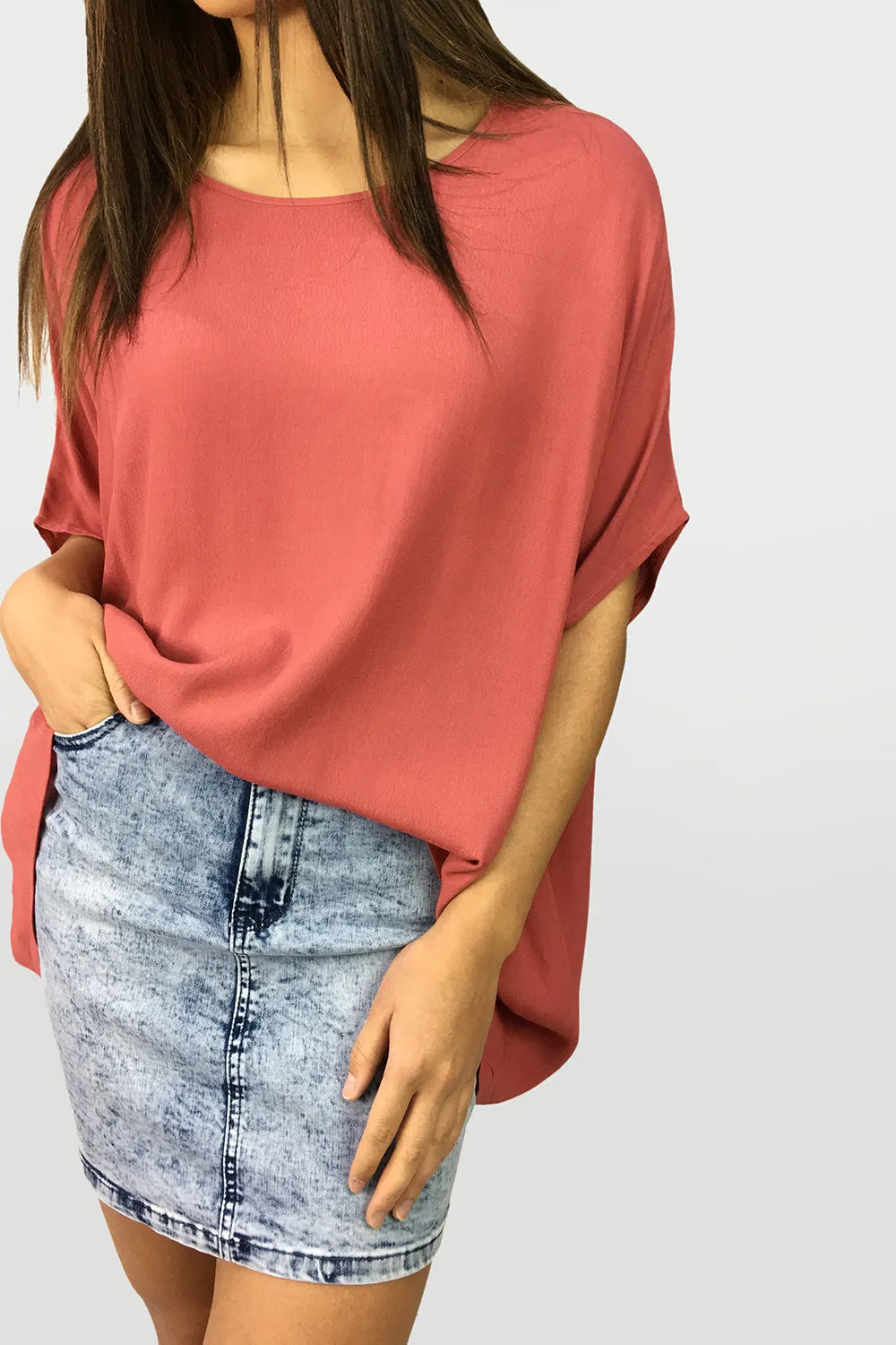 Zara Basic Drape Top