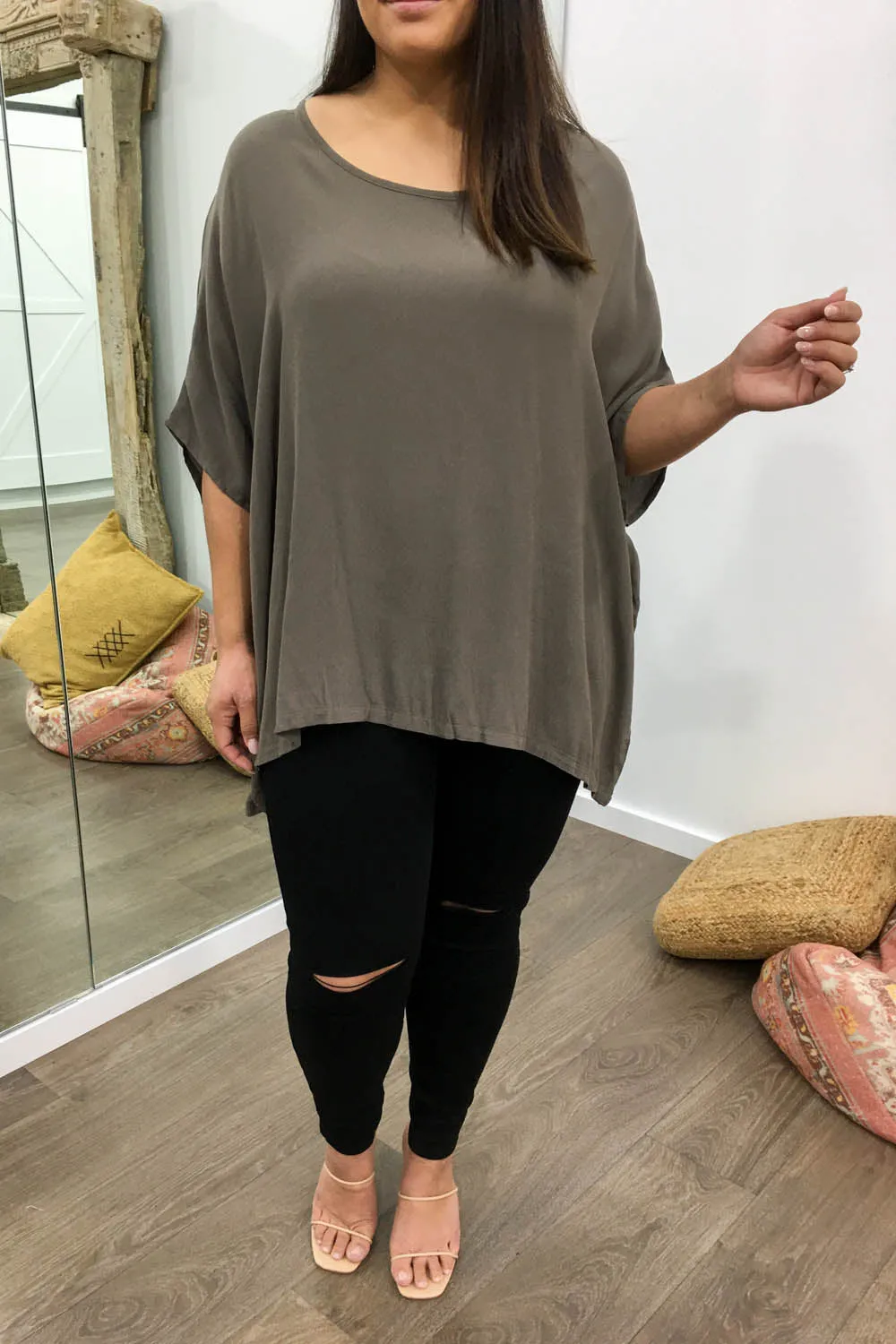 Zara Basic Drape Top