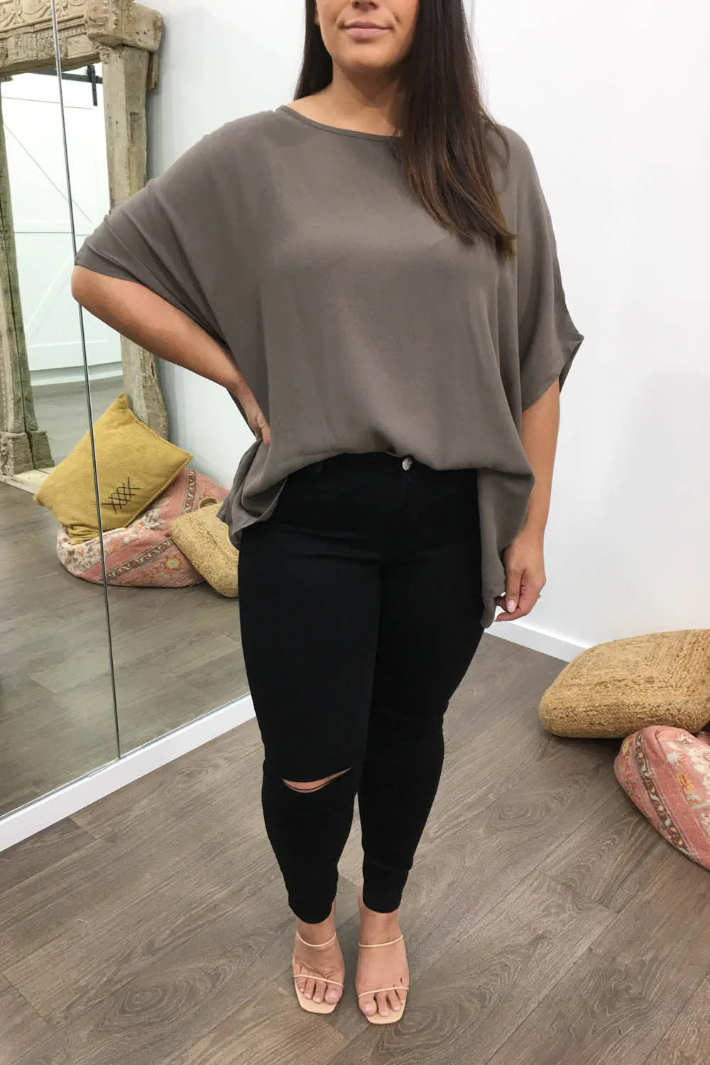 Zara Basic Drape Top